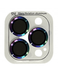Защитное стекло на камеру Apple iPhone 15 Pro (6.1") / 15 Pro Max (6.7") (Rainbow)