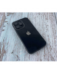 Silicone Case 9D-Glass Box iPhone 13 Pro Max (Black)