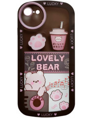 Case Lovely Bear for iPhone 7/8/SE (Black)