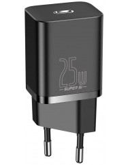 Сетевое зарядное устройство Baseus Super Silicone PD Charger 25W Type-C (Black) CCSP020101
