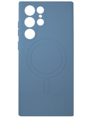 Чехол Silicone Case MagSafe Samsung S23 Ultra (Blue)