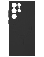 Чехол Silicone Case MagSafe Samsung S22 Ultra (Black)