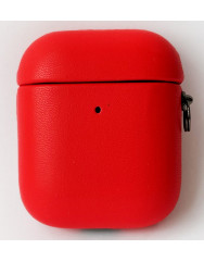 AirPods Leather Case Red