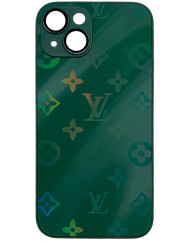  Glass Case  LV  iPhone 13 (Cangling Green)