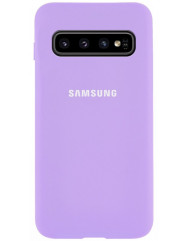 Чехол Silicone Case Samsung S10 (лавандовый)