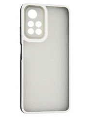Чехол Gingle White Series with frame для Poco M4 Pro 4G (черный)