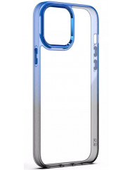 Чехол TPU+PC Fresh sip series Apple iPhone 12 Pro Max (Черный / Синий)