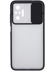 Чехол Camshield TPU матовый Xiaomi Redmi Note 10 Pro (черный)