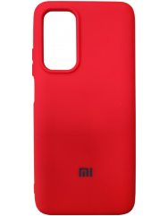 Чехол Silicone Case Poco M4 Pro 5G (красный)