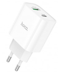 Сетевое зарядное устройство Hoco C80A Plus PD 20W QC3.0 (White)