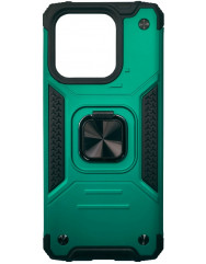Чохол Anti-shock з кільцем Xiaomi Redmi 12C (Dark Green)