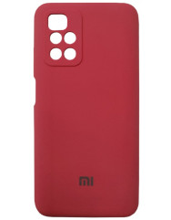 Чехол Silicone Case Xiaomi Redmi 10 (бордовый)