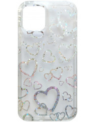 Case Laser TPU for iPhone 12/12 Pro (Hearts)