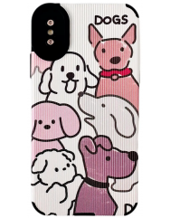 Case Ribbed Case для iPhone  XS MAX  Dogs