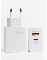 Мережевий зарядний пристрій Samsung S22 35W PD USB & USB-C (White)