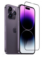 Стекло бронированное iPhone 14 Pro Max (5D Black)