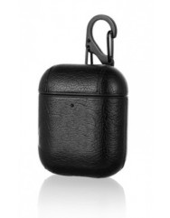 Чехол для AirPods 1/2 Leather Design (Black)