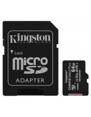 Карта пам'яті Kingston micro SDXC UHS-I 100R A1 64gb (10cl) + адаптер