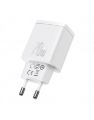 Мережевий зарядний пристрій Baseus Compact Quick Charger 3.4А USB+C 20W (CCXJ-B02) White