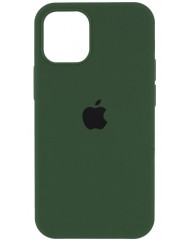 Чехол Silicone Case iPhone 11 Pro Max (темно-зеленый)