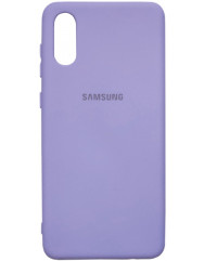 Чохол Silicone Case Samsung A02 (лавандовий)