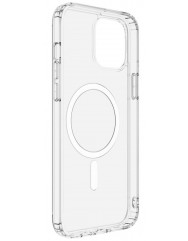 Чехол силиконовый TPU MagSafe iPhone 12 (прозрачный)