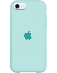 Чехол Silicone Case iPhone 7/8/SE 2020 (светло-бирюзовый)