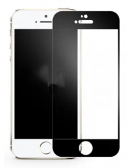 Стекло бронированное iPhone 5 (5D Black)