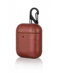 Чехол для AirPods 1/2 Leather Design (Brown)