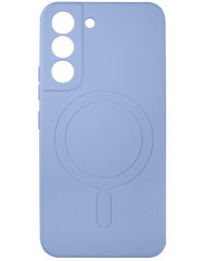 Чехол Silicone Case MagSafe Samsung S22 Plus (Sky)