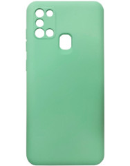 Чехол Silicone Case Samsung Galaxy A21s (салатовый)