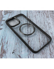 Чехол силиконовый TPU MagSafe iPhone 12 (Black)