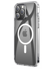 Чехол силиконовый TPU MagSafe iPhone 12 Pro (прозрачный)