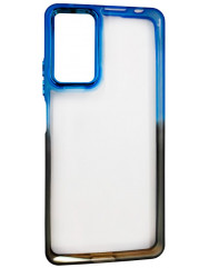Чехол TPU+PC Fresh sip series Xiaomi Redmi Note 11 / Note 11S (Черный / Синий)