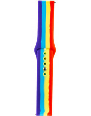 Ремінець Rainbow для Xiaomi Amazfit 20mm (червоний/фіолетовий)