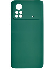 Чехол Silicone Case Poco X4 Pro 5G (темно-зеленый)
