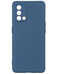 Чехол Silicone Case Oppo A74 (темно-синий)