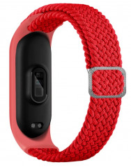 Ремешок Braided nylon для Xiaomi Band 3/4 (Red)