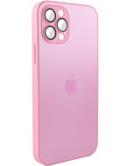 Silicone Case 9D-Glass Box iPhone 13 Pro (Chanel pink)