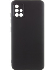 Чехол Silicone Case Samsung Galaxy A71 (черный)