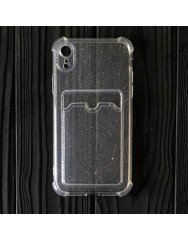 Чехол CARD CASE SAFE BRILIANT iPhone X/Xs (прозрачный)