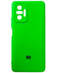 Чехол Silicone Case Xiaomi Redmi Note 10 Pro (зеленый неон)