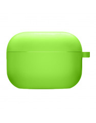 Чехол для AirPods Pro с микрофиброй (зеленый неон)