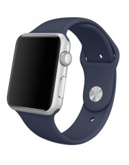 Ремешок силиконовый для Apple Watch 38/40mm (темно-синий)