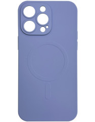 Чохол Silicone Case + MagSafe iPhone 14 Pro (лавандовий)