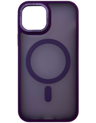 Чехол Stiff Cover Colorful Matte with MagSafe for iPhone 11 (Purple)