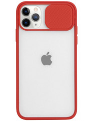 Чехол Camshield TPU матовый iPhone 11 Pro Max (красный)