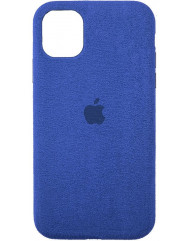 Чехол Alcantara Case iPhone 12/12 Pro (синий)