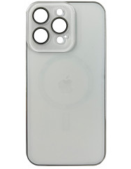 Glass Case  MagSafe  iPhone 15 Pro  (White)