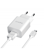 Мережевий зарядний пристрій Havit HV-ST111 + кабель Micro USB